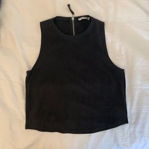 Dark gray top (feels similar to suede)